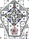 Crosses and Diamonds - cross detail